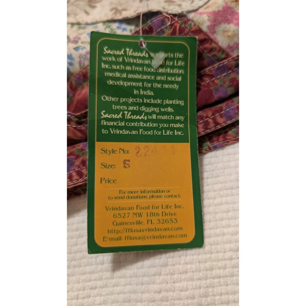 NWT Vtg Sacred Threads Patchwork Overalls CottageCore Boho Artsy Lagenlook Small - Picture 9 of 16